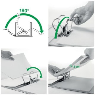 Segregator dźwigniowy Leitz 180 A4 55mm żółty (10151215) Leitz