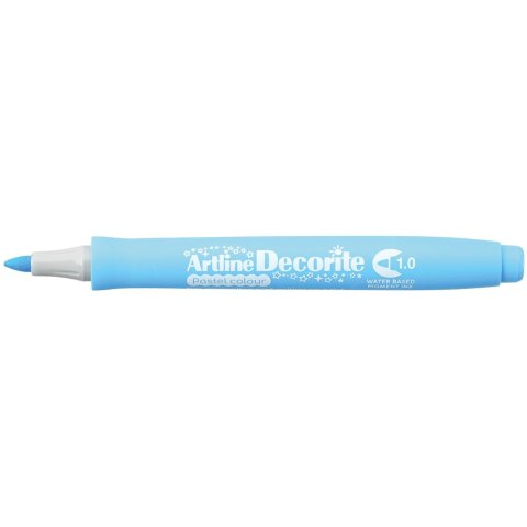 Marker permanentny Artline pastelowy decorite, niebieski 1,0mm pędzelek końcówka (AR-033 1 4) Artline