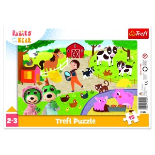 Puzzle Trefl Urocze bobaski 15 el. (31414) Trefl