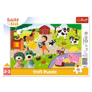 Puzzle Trefl Urocze bobaski 15 el. (31414) Trefl