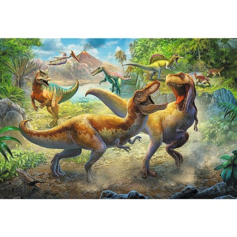 Puzzle Trefl walczące tyranozaury 160 el. (15360) Trefl Puzzle Trefl walczące tyranozaury 160 el. (15360) Trefl