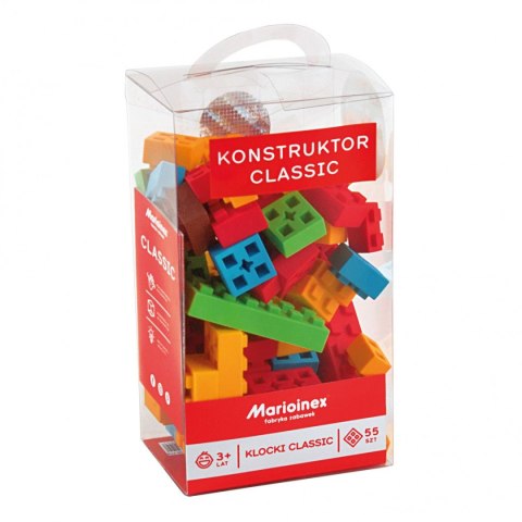 Klocki konstrukcyjne Marioinex Classic Blocks 55 elementów Marioinex Klocki konstrukcyjne Marioinex Classic Blocks 55 elementów Marioinex