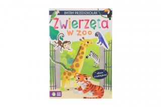 Książeczka edukacyjna Zielona Sowa Bystry maluszek.Album z naklejkami. Zwierxęta w Zoo Zielona Sowa