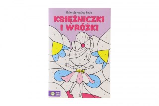 Książeczka edukacyjna Zielona Sowa Koloruję wedłu kodu. (Księżniczki i wróżki.) Zielona Sowa