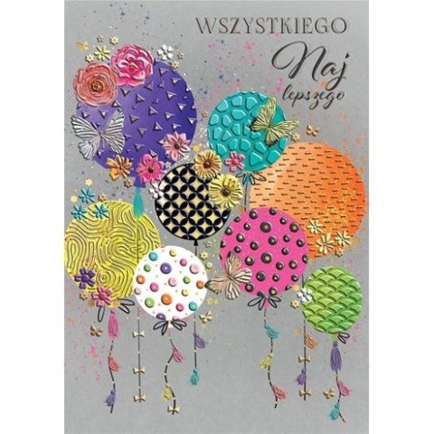 Kartka składana Henry JASKRAWE BALONY A5 (5907465663052) Henry Kartka składana Henry JASKRAWE BALONY A5 (5907465663052) Henry