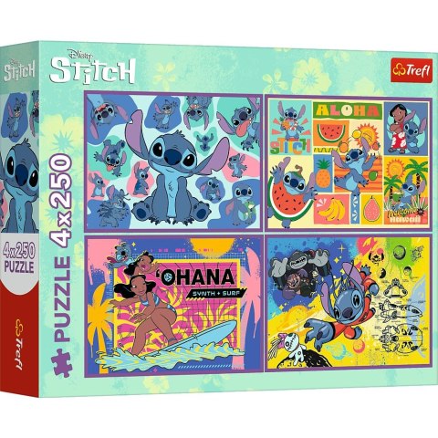 Puzzle Trefl Lilo I Stitch 4x250 el. (13311) Trefl