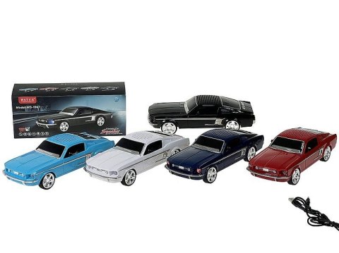 Głośnik Adar metalowy - auto 26x10cm, Bluetooth, z kablem USB, z radiem mix (609952) Adar Głośnik Adar metalowy - auto 26x10cm, Bluetooth, z kablem USB, z radiem mix (609952) Adar