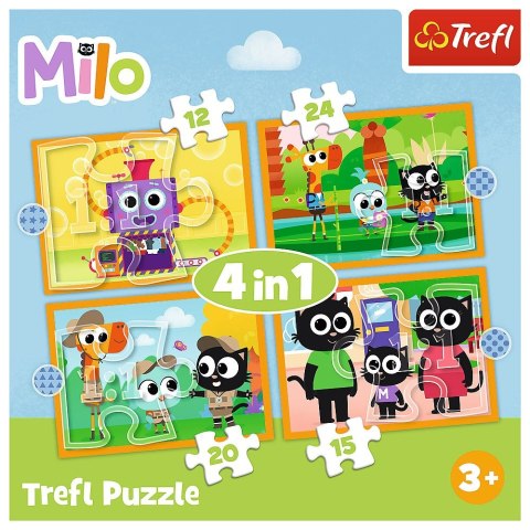 Puzzle Trefl Planeta Milo 4w1 el. (34654) Trefl Puzzle Trefl Planeta Milo 4w1 el. (34654) Trefl
