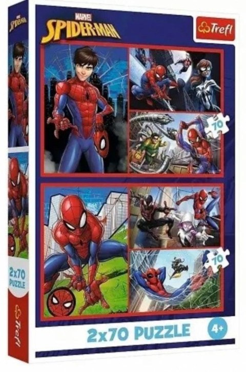 Puzzle Trefl Spiderman Pajęcze historie 140 el. (34443) Trefl