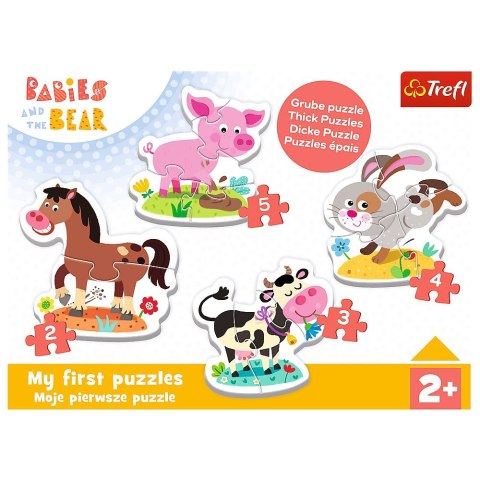 Puzzle Trefl puzzle baby classic Bobaskowe zwierzątka (36127) Trefl Puzzle Trefl puzzle baby classic Bobaskowe zwierzątka (36127) Trefl