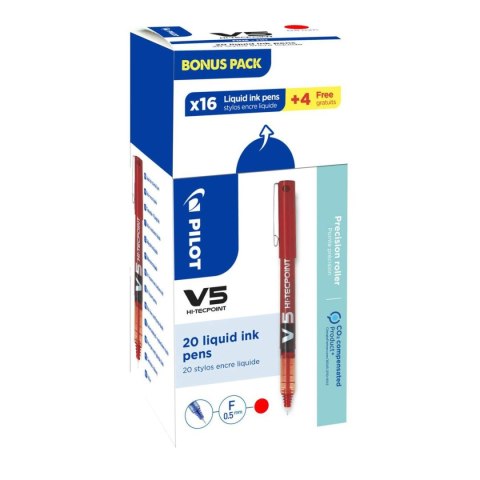 Cienkopis Pilot czerwony V5 czerwony 0,3mm 1kol. (PIBX-V5-R-BOX) Pilot Cienkopis Pilot czerwony V5 czerwony 0,3mm 1kol. (PIBX-V5-R-BOX) Pilot