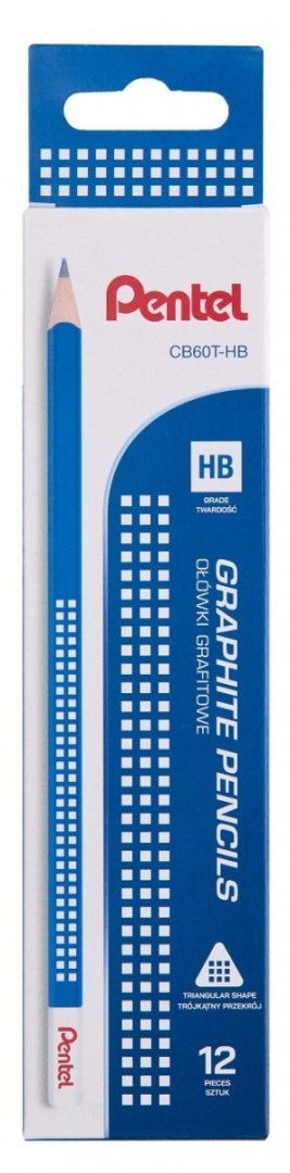 Ołówek Pentel trójkątny drewniany HB (CB60T-HB) Pentel