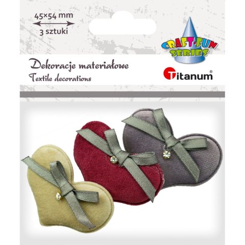 Ozdoba materiałowa Titanum Craft-Fun Series serca (BY034) Titanum Ozdoba materiałowa Titanum Craft-Fun Series serca (BY034) Titanum