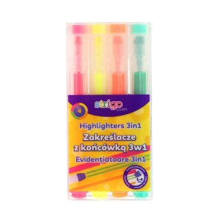 Zakreślacz Strigo zakreślacz ZE SPEJALNA KOŃCÓWKĄ 2w1 (SSC437) Strigo