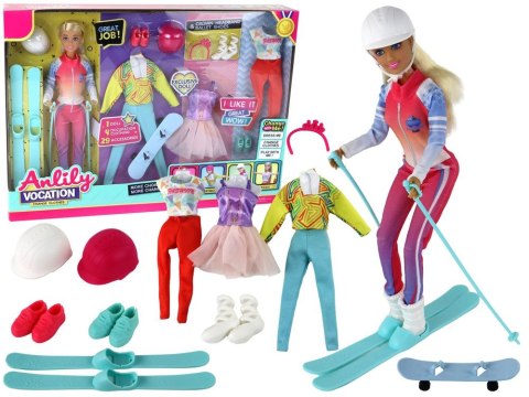 Lalka Lean Anlily 4 Sporty Narty Snowboard Joga Balet Akcesoria (16186) Lean Lalka Lean Anlily 4 Sporty Narty Snowboard Joga Balet Akcesoria (16186) Lean