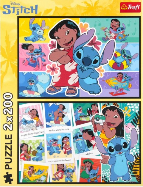 Puzzle Trefl Stitch Wesołe życie Stitcha 2x200 el. (13334) Trefl Puzzle Trefl Stitch Wesołe życie Stitcha 2x200 el. (13334) Trefl