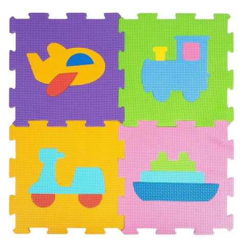 Mata dla malucha Smily Play piankowa pojazdy, 29x29cm (SP84356) Smily Play