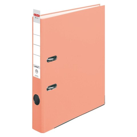 Segregator dźwigniowy Herlitz 50028498 Q.file protect A4 50mm łososiowy (300005712) Herlitz Segregator dźwigniowy Herlitz 50028498 Q.file protect A4 50mm łososiowy (300005712) Herlitz