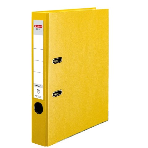 Segregator dźwigniowy Herlitz Q. file Standard 0011167517 A4 50mm żółty (300003092) Herlitz