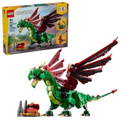 Klocki konstrukcyjne Lego Creator 3w1 Średniowieczny smok (31161) Lego Klocki konstrukcyjne Lego Creator 3w1 Średniowieczny smok (31161) Lego
