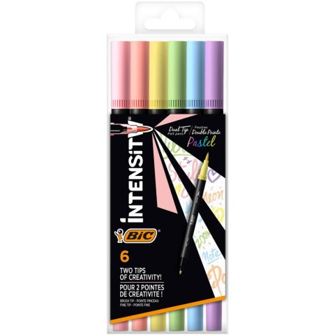 Marker permanentny Bic Kids DUAL TIP, (różne) (503826) Bic Kids