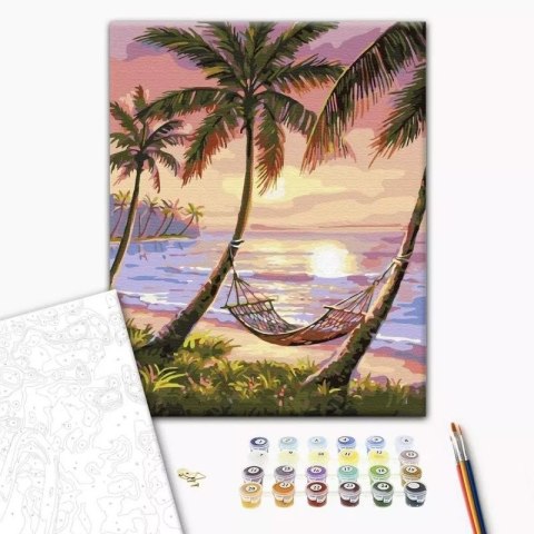 Zestaw kreatywny Brushme Malowanie Po Numerach 40x50 cm rajski zakątek (BR-BS4821) Brushme Zestaw kreatywny Brushme Malowanie Po Numerach 40x50 cm rajski zakątek (BR-BS4821) Brushme