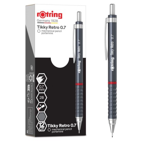 Ołówek automatyczny Rotring TIKKY RETROgreyMP 0,7 0,7mm (2202570) Rotring