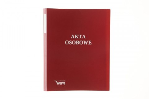 Teczka do akt osobowych Warta zadrukowana ABCDE A4 czerwony tektura (1824-339-044) Warta Teczka do akt osobowych Warta zadrukowana ABCDE A4 czerwony tektura (1824-339-044) Warta