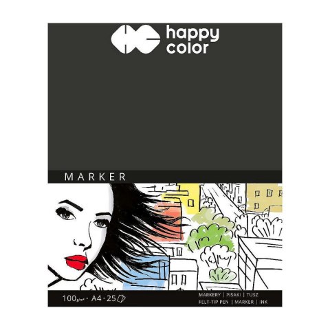 Blok artystyczny Happy Color do markerów A4 100g 25k (HA 3710 2030-A25) Happy Color Blok artystyczny Happy Color do markerów A4 100g 25k (HA 3710 2030-A25) Happy Color