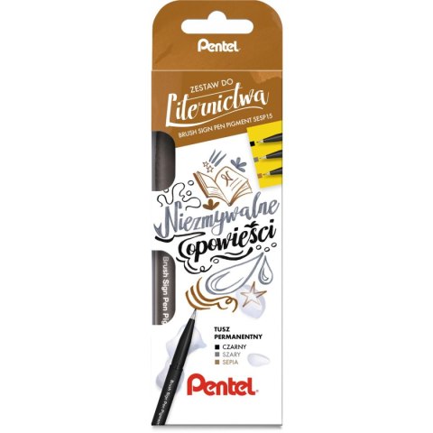 Flamaster Pentel 3 kol. (SESP15-ST3ANSPPL) Pentel