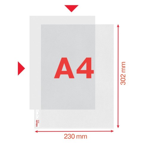 Koszulki na dokumenty Esselte A4 kolor: przezroczysty typu L (56193) Esselte