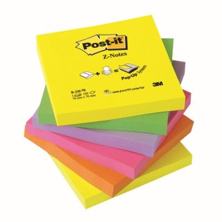 Notes samoprzylepny Post-It neonowy 100k [mm:] 76x76 (R330-NR) Post-It