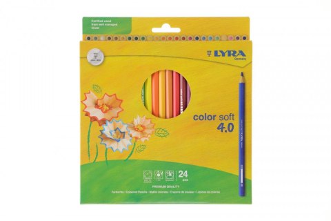 Kredki ołówkowe Lyra SOFT 4.0 24 kol. (L2421240) Lyra Kredki ołówkowe Lyra SOFT 4.0 24 kol. (L2421240) Lyra