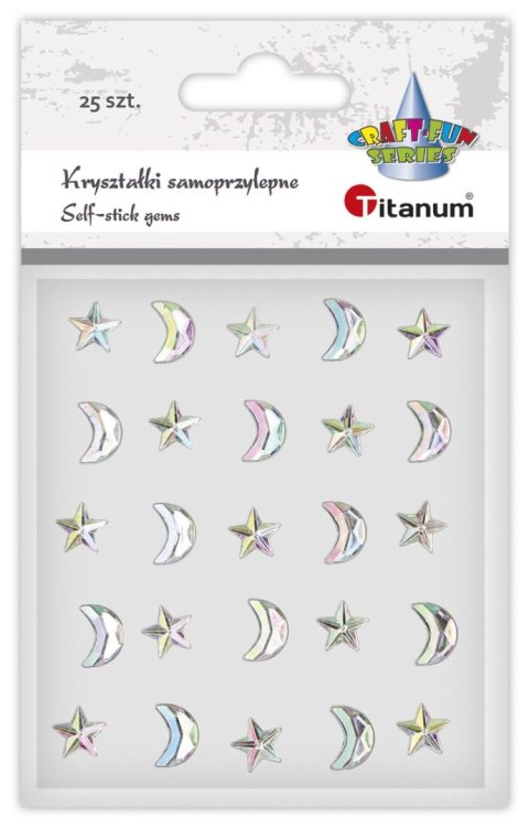 Kryształki Titanum Craft-Fun Series księżyce, gwiazdki srebrne (24MH0377) Titanum Kryształki Titanum Craft-Fun Series księżyce, gwiazdki srebrne (24MH0377) Titanum