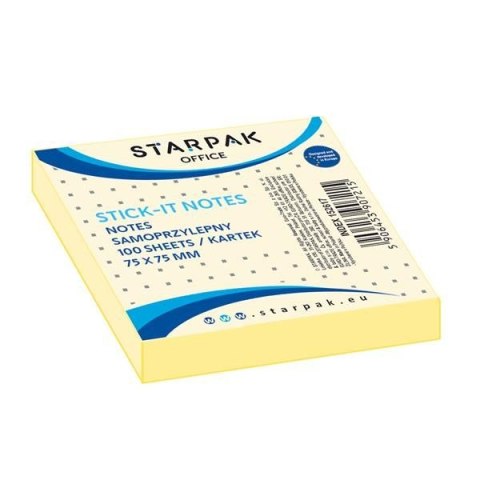 Notes samoprzylepny (karteczki) Starpak Office żółty 100k [mm:] 76x76 (152617) Starpak