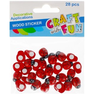 Ozdoba drewniana Craft with Fun Biedronki (501441) Craft with Fun