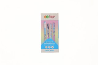 Długopis wymazywalny Happy Color Holo Wave niebieski 0,5mm (HA 4120 01HW-3) Happy Color