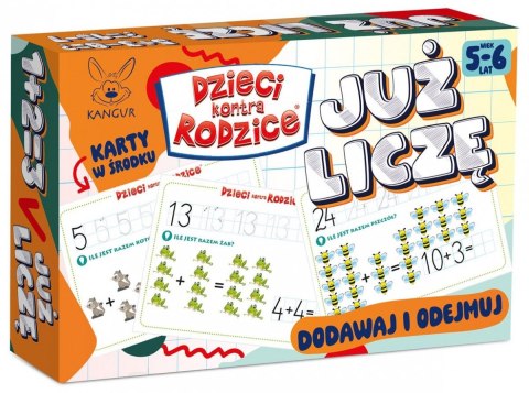 Gra karciana Kangur Dzieci kontra rodzice Już liczę. 5-6 lat Kangur Gra karciana Kangur Dzieci kontra rodzice Już liczę. 5-6 lat Kangur