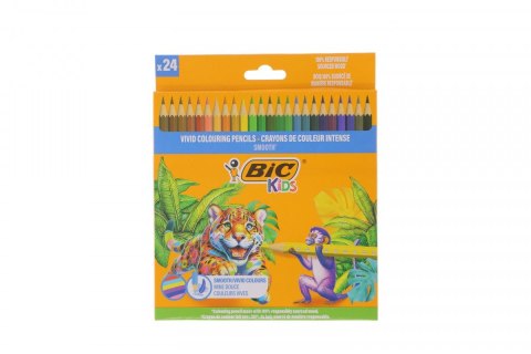 Kredki ołówkowe Bic KIDS SMOOTH 24KOL 24 kol. (525787) Bic Kredki ołówkowe Bic KIDS SMOOTH 24KOL 24 kol. (525787) Bic