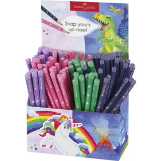 Ołówek Faber Castell Display jednorożec+dinozaury 80 szt. standardowy + 40 Jumbo HB (111555 FC) Faber Castell