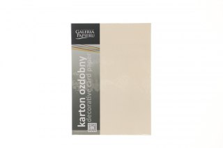 Papier ozdobny (wizytówkowy) Galeria Papieru czerpany krenowy A4 kremowy 180g (201422) Galeria Papieru