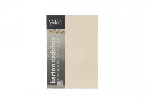 Papier ozdobny (wizytówkowy) Galeria Papieru czerpany krenowy A4 kremowy 180g (201422) Galeria Papieru