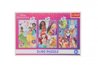 Puzzle Trefl Princess Księżniczki przyjaciółki 3x80 el. (34884) Trefl
