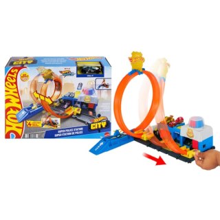 Tor wyścigowy Hot Wheels City Posterunek policji (JBM71) Hot Wheels