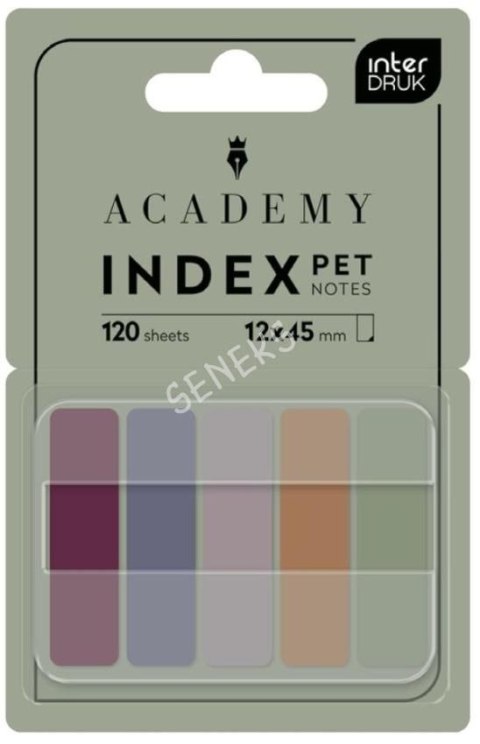 Zakładki indeksujące Interdruk ACADEMY PET SMART 120k [mm:] 120x450 (W PODAJNIKU) Interdruk
