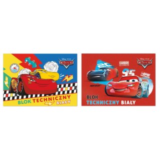 Blok techniczny Beniamin Cars A4 biały 170g 20k [mm:] 295x210 Beniamin