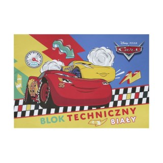 Blok techniczny Beniamin Cars A4 biały 170g 20k [mm:] 295x210 Beniamin