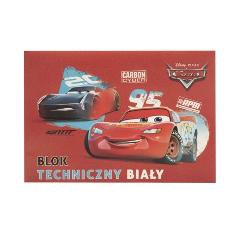Blok techniczny Beniamin Cars A4 biały 170g 20k [mm:] 295x210 Beniamin