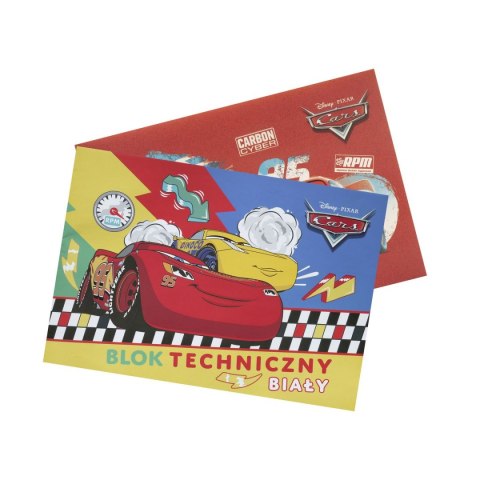 Blok techniczny Beniamin Cars A4 biały 170g 20k [mm:] 295x210 Beniamin