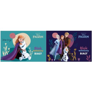 Blok techniczny Beniamin Frozen A4 biały 170g 20k [mm:] 295x210 Beniamin